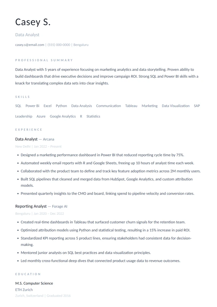 Air resume design — design, architecture and modern minimalists
